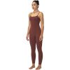 imageSunzel One Piece Jumpsuits for Women Casual Sexy Spaghetti Straps Leggings Bodysuit Tummy Control Yoga Workout RomperWine Red