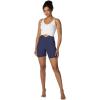 imageSunzel Sunzfly Crossover Biker Shorts for Women No Front Seam V High Waist Yoga Workout Gym Shorts with Tummy ControlAsh Blue