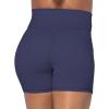 imageSunzel Sunzfly Crossover Biker Shorts for Women No Front Seam V High Waist Yoga Workout Gym Shorts with Tummy ControlAsh Blue