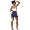 imageSunzel Sunzfly Crossover Biker Shorts for Women No Front Seam V High Waist Yoga Workout Gym Shorts with Tummy ControlAsh Blue