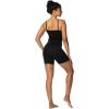 imageSunzel Sunzfly Crossover Biker Shorts for Women No Front Seam V High Waist Yoga Workout Gym Shorts with Tummy ControlBlack