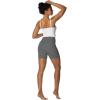 imageSunzel Sunzfly Crossover Biker Shorts for Women No Front Seam V High Waist Yoga Workout Gym Shorts with Tummy ControlCharcoal Gray