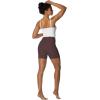 imageSunzel Sunzfly Crossover Biker Shorts for Women No Front Seam V High Waist Yoga Workout Gym Shorts with Tummy ControlChocolate Brown