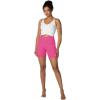 imageSunzel Sunzfly Crossover Biker Shorts for Women No Front Seam V High Waist Yoga Workout Gym Shorts with Tummy ControlHot Pink