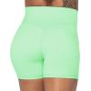 imageSunzel Sunzfly Crossover Biker Shorts for Women No Front Seam V High Waist Yoga Workout Gym Shorts with Tummy ControlMint Green
