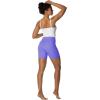 imageSunzel Sunzfly Crossover Biker Shorts for Women No Front Seam V High Waist Yoga Workout Gym Shorts with Tummy ControlPeriwinkle