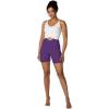 imageSunzel Sunzfly Crossover Biker Shorts for Women No Front Seam V High Waist Yoga Workout Gym Shorts with Tummy ControlPetunia