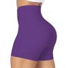 imageSunzel Sunzfly Crossover Biker Shorts for Women No Front Seam V High Waist Yoga Workout Gym Shorts with Tummy ControlPetunia
