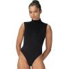 imageSunzel Thong Bodysuit for Women Sleeveless Mock Turtleneck Shapewear High Neck Stretchy ampamp Sexy TopBlack