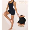 imageSunzel Womens Backless Romper Scrunch Butt Shorts Seamless Jumpsuits Bodycon Workout Unitard Bodysuit built in BraBlack