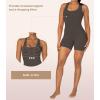 imageSunzel Womens Backless Romper Scrunch Butt Shorts Seamless Jumpsuits Bodycon Workout Unitard Bodysuit built in BraGrey