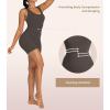 imageSunzel Womens Backless Romper Scrunch Butt Shorts Seamless Jumpsuits Bodycon Workout Unitard Bodysuit built in BraGrey