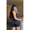 imageSunzfly Athletic Romper Women Buttery Soft Workout Jumpsuit Scrunch Shorts Square Neck Bodysuit One Piece Sleeveless Tank TopNavy Blue