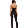 imageSunzel Flare Jumpsuits for Women Seamless Tummy Control One Piece Yoga Workout Unitard Bodysuits with Built in Bra 32quot Inseam Brown Medium