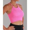 imageSunzel Free to Be Tank Crop Ribbed Tank Tops Seamless Racerback Camisoles No pad Camis Cropped Workout Gym YogaHotpink Golfgreen Splashblue3pcscrop