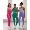 imageSunzel Free to Be Tank Crop Ribbed Tank Tops Seamless Racerback Camisoles No pad Camis Cropped Workout Gym YogaHotpink Golfgreen Splashblue3pcscrop