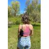 imageSunzel Free to Be Tank Crop Ribbed Tank Tops Seamless Racerback Camisoles No pad Camis Cropped Workout Gym YogaLilac Fragilesprout Gumpink3pcscrop