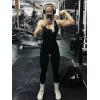 imageSunzel Jumpsuits for Women Backless Seamless Workout One Piece Bodycon Romper Scoop Neck Butt Scrunch Leggings UnitardBlack