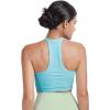 imageSunzel Ribbed Tank Tops for Women Halter High Neck Seamless Cute Crop Top Basics Sleeveless Workout Athletic Yoga ShirtsSky Bluebubblegum Crop 2 Pack
