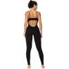 imageSunzel Workout Jumpsuit Women Backless One Piece Sleeveless Rompers Scrunch Bodysuits Gym Yoga Tummy Control Padded Bras