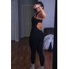 imageSunzel Workout Jumpsuit Women Backless One Piece Sleeveless Rompers Scrunch Bodysuits Gym Yoga Tummy Control Padded Bras