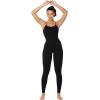 imageSunzel Workout Jumpsuit Women Backless One Piece Sleeveless Rompers Scrunch Bodysuits Gym Yoga Tummy Control Padded Bras