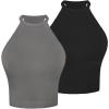 Black+greyish Blue (Waist Length) 2 Pack