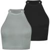 Black+grey Green (Crop) 2 Pack
