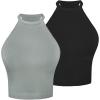 Black+grey Green (Waist Length) 2 Pack