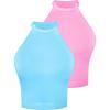 Sky Blue+bubblegum (Waist Length) 2 Pack