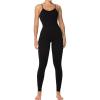 imageSunzel Workout Jumpsuit Women Backless One Piece Sleeveless Rompers Scrunch Bodysuits Gym Yoga Tummy Control Padded Bras