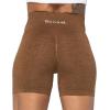 imageSunzel Butt Scrunch Seamless Shorts Womens 5 Inch Workout Shorts High Waist Stretch Booty Short for GymYogaRunningBikingDark Brown