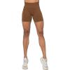 imageSunzel Butt Scrunch Seamless Shorts Womens 5 Inch Workout Shorts High Waist Stretch Booty Short for GymYogaRunningBikingDark Brown