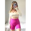imageSunzel Butt Scrunch Seamless Shorts Womens 5 Inch Workout Shorts High Waist Stretch Booty Short for GymYogaRunningBikingPink