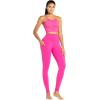 imageSunzel Womens Workout Leggings with High Waist Tummy ControlHot Pink