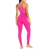 imageSunzel Womens Workout Leggings with High Waist Tummy ControlHot Pink