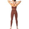 imageSunzel Womens Workout Leggings with High Waist Tummy ControlWine Red