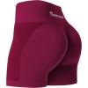 imageSunzel Butt Scrunch Seamless Shorts Womens 5 Inch Workout Shorts High Waist Stretch Booty Short for GymYogaRunningBikingCherry Red