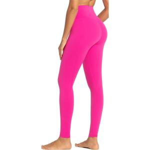 imageSunzel Womens Workout Leggings with High Waist Tummy ControlHot Pink