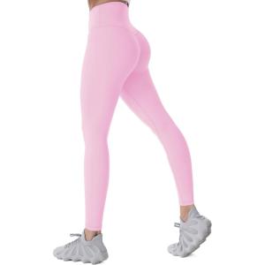 imageSunzel Womens Workout Leggings with High Waist Tummy ControlSakura Pink
