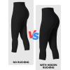 imageSunzel Sunzfly Invisible Butt Scrunch Workout Leggings for Women Butt Lifting High Waisted Gym Yoga Pants with Tummy ControlBlack