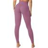 imageSunzel Sunzfly Invisible Butt Scrunch Workout Leggings for Women Butt Lifting High Waisted Gym Yoga Pants with Tummy ControlBordeaux Rose