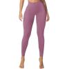 imageSunzel Sunzfly Invisible Butt Scrunch Workout Leggings for Women Butt Lifting High Waisted Gym Yoga Pants with Tummy ControlBordeaux Rose
