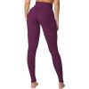 imageSunzel Sunzfly Invisible Butt Scrunch Workout Leggings for Women Butt Lifting High Waisted Gym Yoga Pants with Tummy ControlCherry Red