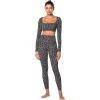 imageSunzel Sunzfly Invisible Butt Scrunch Workout Leggings for Women Butt Lifting High Waisted Gym Yoga Pants with Tummy ControlLeopard Charcoal Gray
