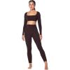 imageSunzel Sunzfly Invisible Butt Scrunch Workout Leggings for Women Butt Lifting High Waisted Gym Yoga Pants with Tummy ControlLeopard Chocolate Brown