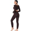 imageSunzel Sunzfly Invisible Butt Scrunch Workout Leggings for Women Butt Lifting High Waisted Gym Yoga Pants with Tummy ControlLeopard Chocolate Brown