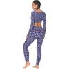 imageSunzel Sunzfly Invisible Butt Scrunch Workout Leggings for Women Butt Lifting High Waisted Gym Yoga Pants with Tummy ControlLeopard Periwinkle