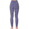 imageSunzel Sunzfly Invisible Butt Scrunch Workout Leggings for Women Butt Lifting High Waisted Gym Yoga Pants with Tummy ControlLeopard Periwinkle