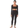 imageSunzel Sunzfly Invisible Butt Scrunch Workout Leggings for Women Butt Lifting High Waisted Gym Yoga Pants with Tummy ControlLeopard Seal Brown
